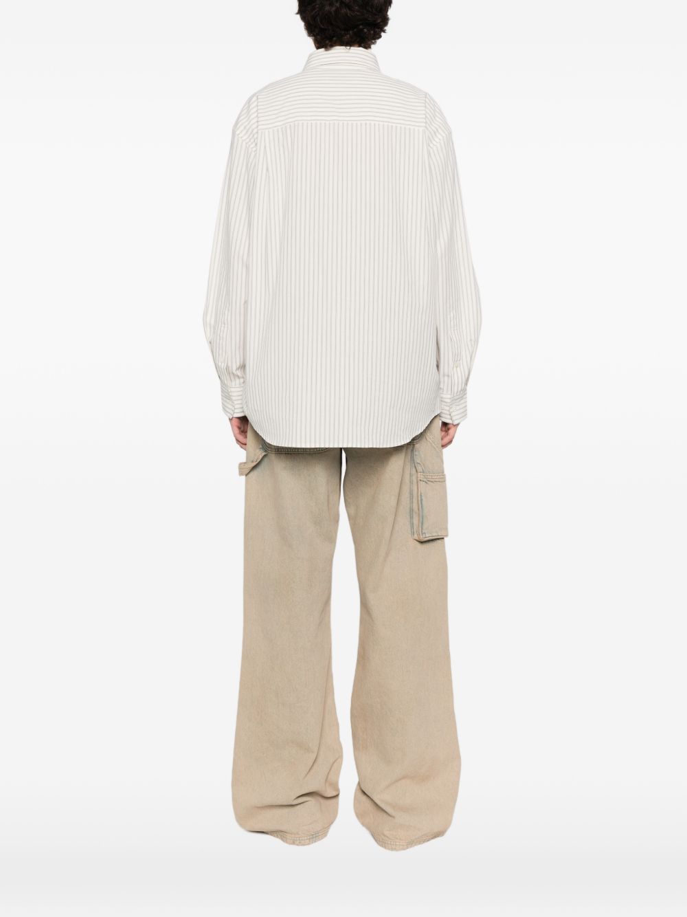 Dunst Ivory Shirts — Striped Cotton Shirt, New In