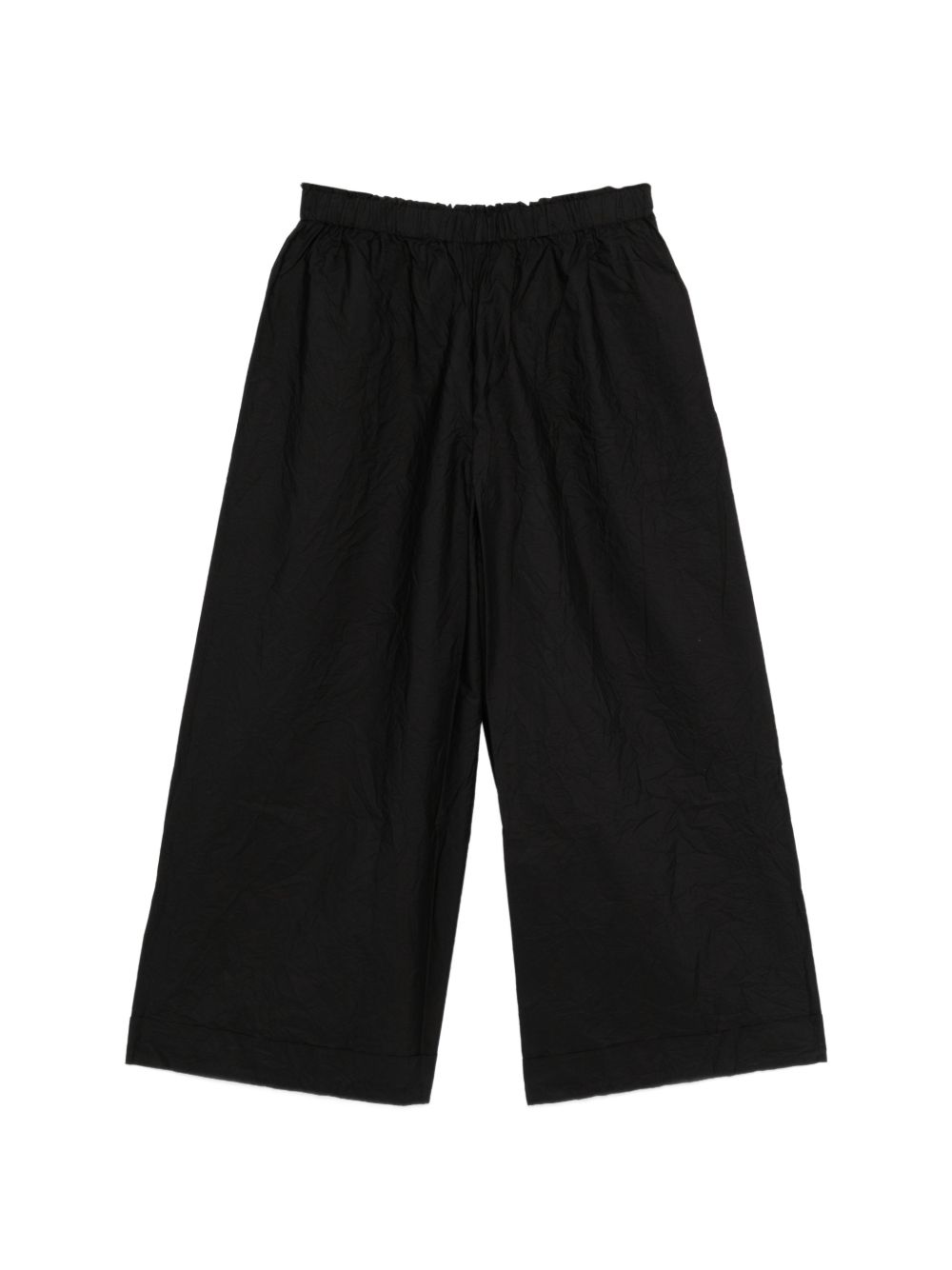 Daniela Gregis Trousers — Black Wide‑Leg Cotton (New)