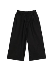 Daniela Gregis Trousers — Black Wide‑Leg Cotton (New)