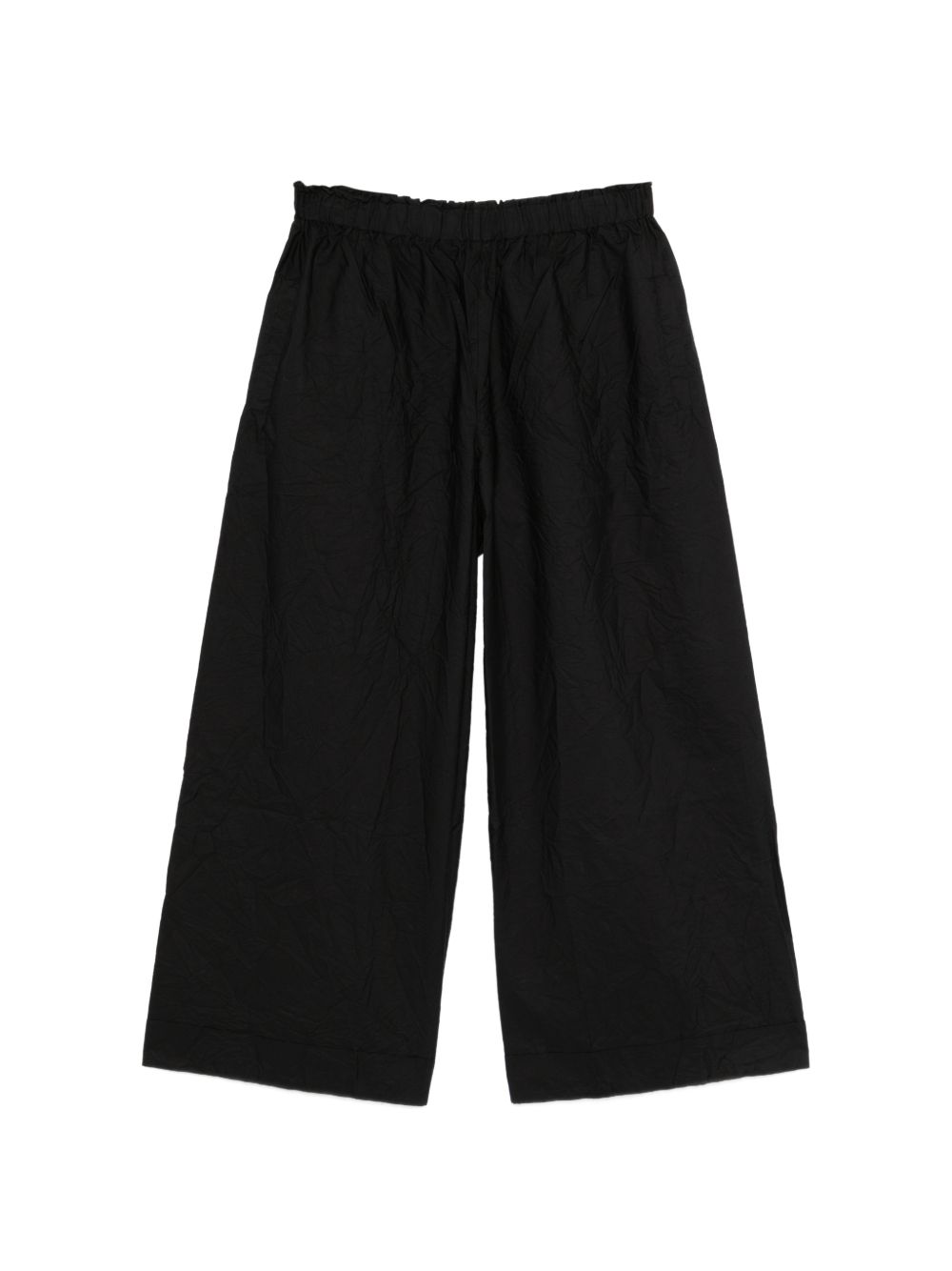 Daniela Gregis Trousers — Black Wide‑Leg Cotton (New)