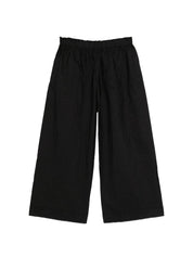 Daniela Gregis Trousers — Black Wide‑Leg Cotton (New)