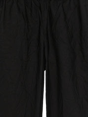 Daniela Gregis Trousers — Black Wide‑Leg Cotton (New)