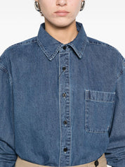 Dunst Shirts — Blue Denim Cotton Shirt (Women)