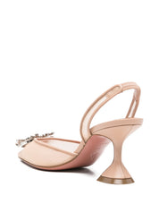 Amina Muaddi With Heel Beige