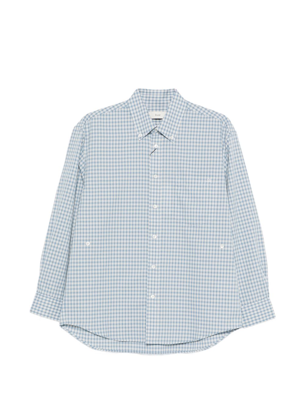 Dunst DUNST Shirts Clear Blue — Checked Cotton Shirt