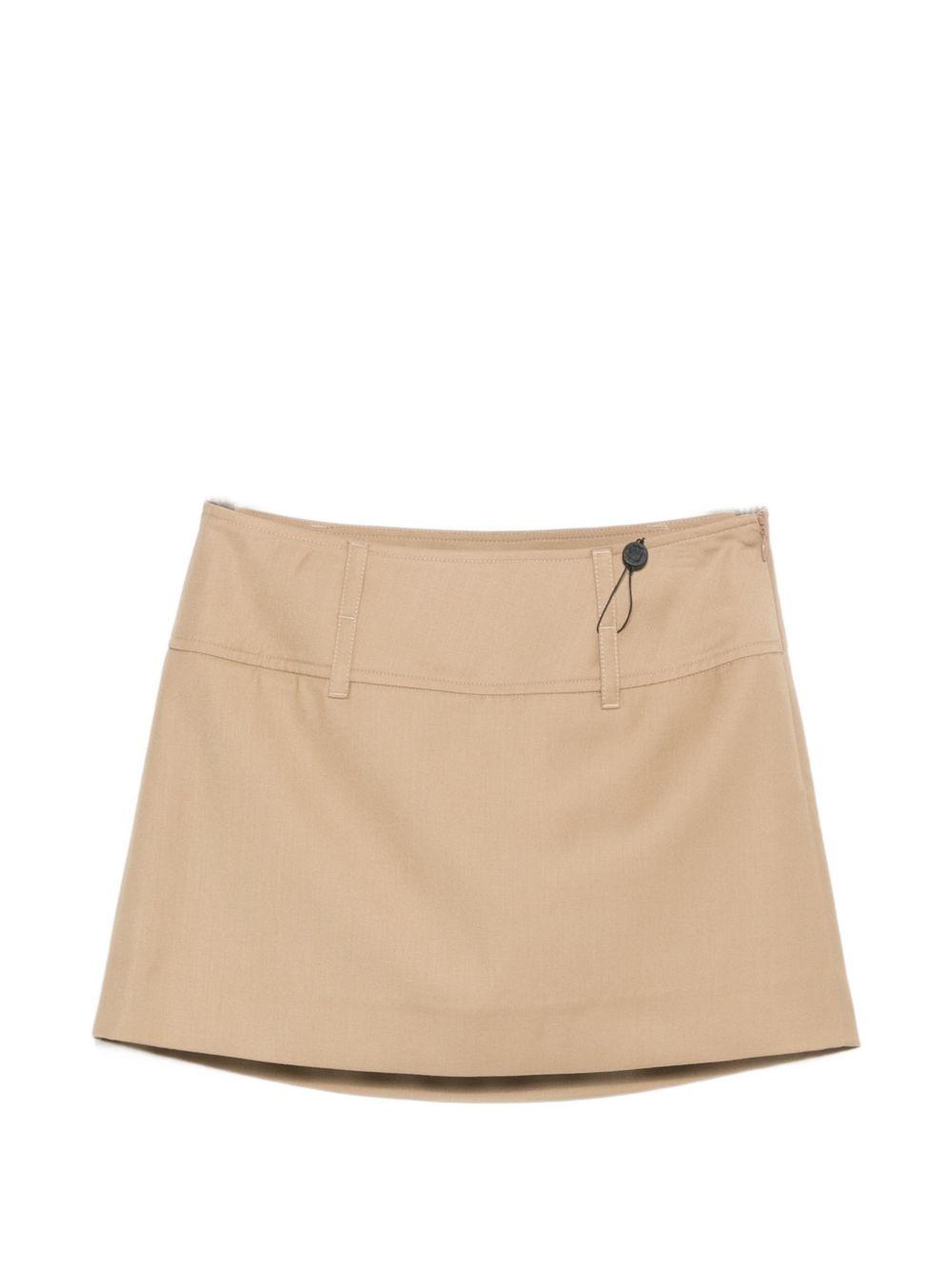 Dunst Beige Skirts — Mini Panelled Skirt for Women