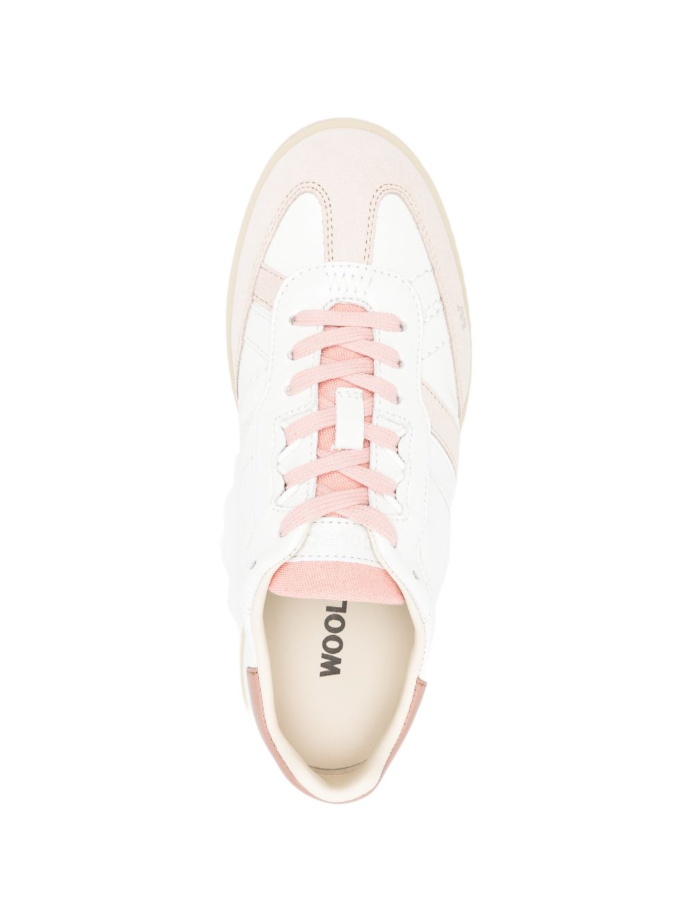 Woolrich Pink Sneakers — Double U Leather | Aumifour