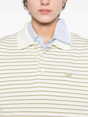 Dunst Green Striped T-Shirts & Polos — Topwear