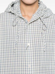 Dunst Beige Shirts — Checked Hooded Shirt, New In