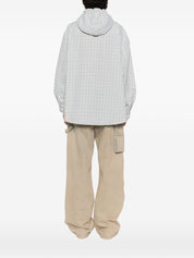 Dunst Beige Shirts — Checked Hooded Shirt, New In