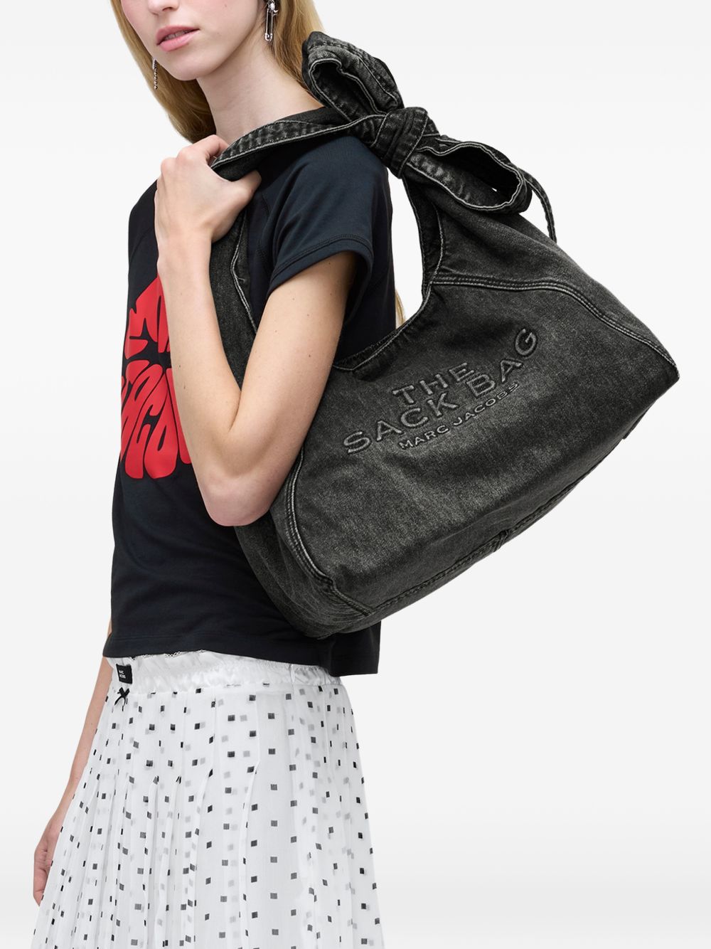 Marc Jacobs Handbag — The Sack Denim Black, New In
