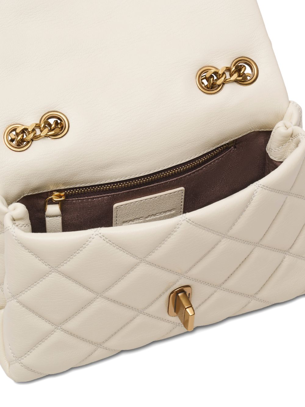 Marc Jacobs White Shoulder Bag — Slim Dual Leather