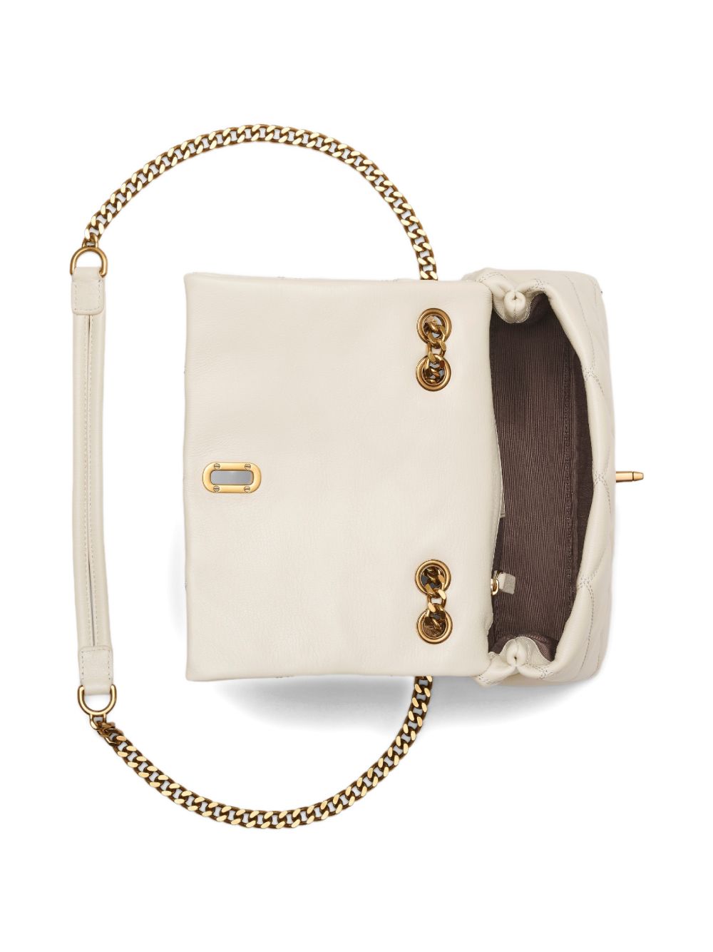 Marc Jacobs White Shoulder Bag — Slim Dual Leather