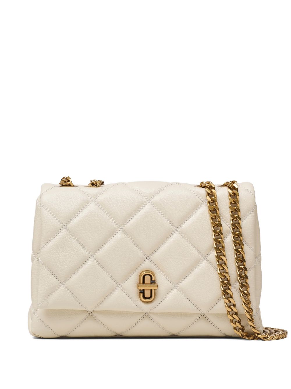 Marc Jacobs White Shoulder Bag — Slim Dual Leather