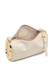 Marc Jacobs Snapshot Leather Shoulder Bag — White Beige