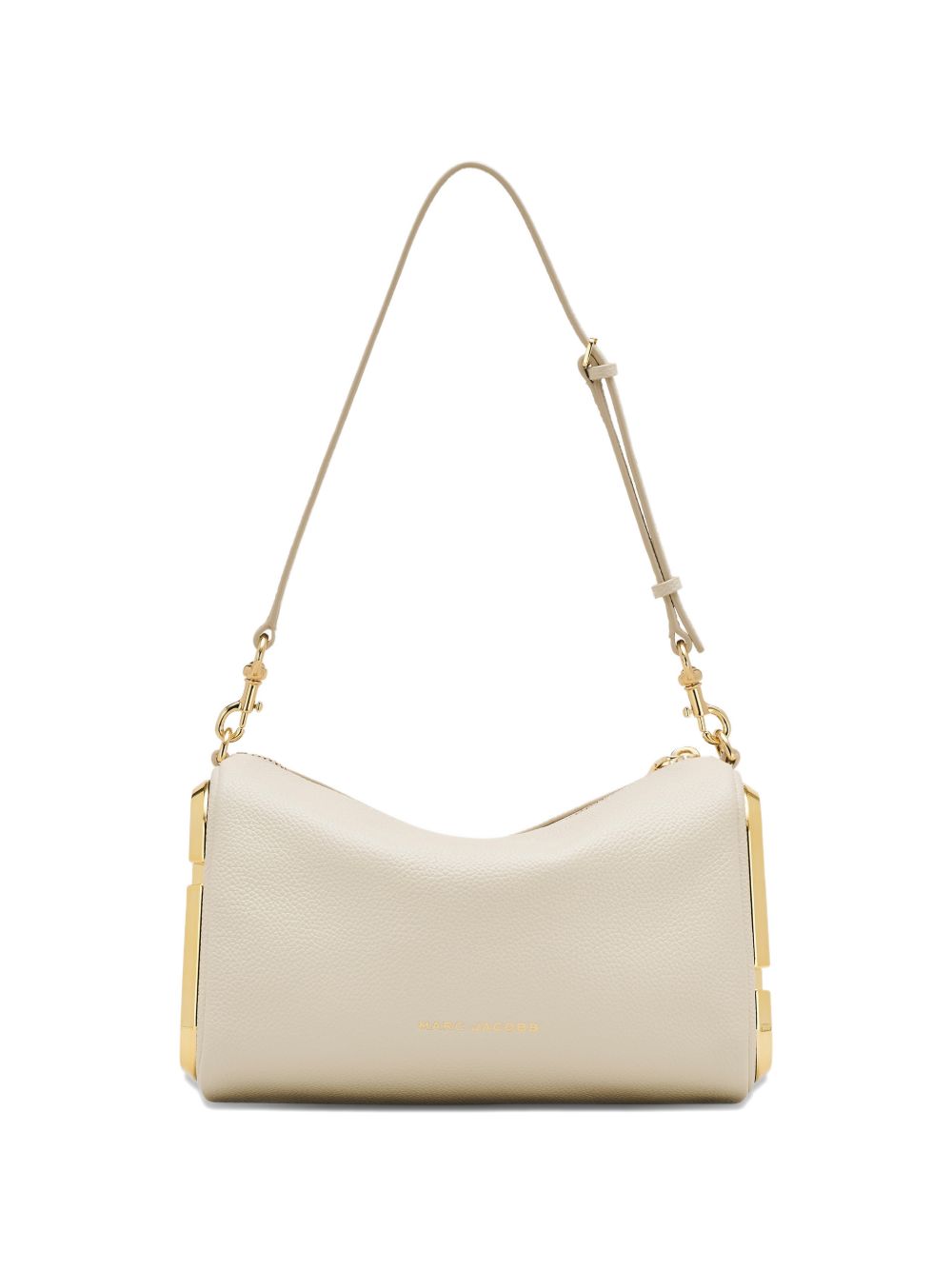 Marc Jacobs Snapshot Leather Shoulder Bag — White Beige