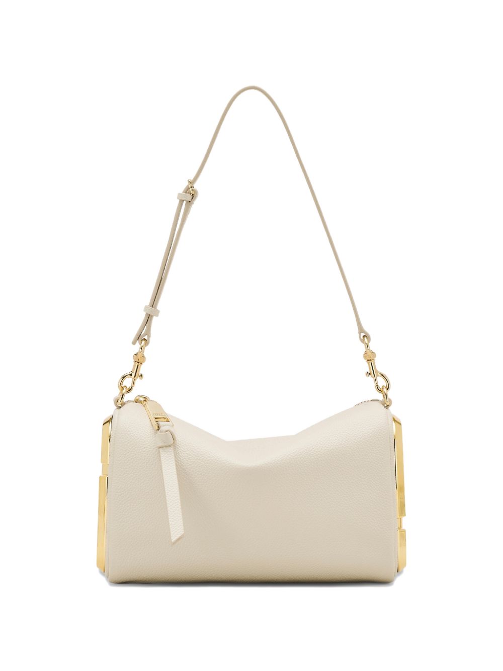 Marc Jacobs Snapshot Leather Shoulder Bag — White Beige