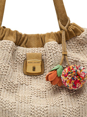 Marc Jacobs The Tote Rafia Shopper Bag — Beige, New In