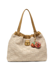 Marc Jacobs The Tote Rafia Shopper Bag — Beige, New In