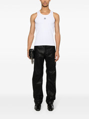 Marine Serre Mens White Moon Tank Top — New In