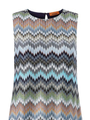 Missoni Dresses - Multicolour Chevron Mini Dress