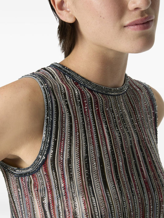 Missoni Brown Sequin Top — New In Womenswear