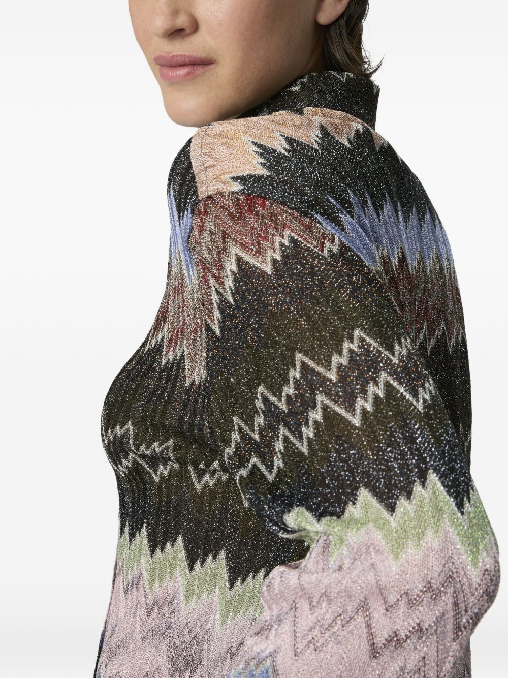 Missoni Shirts Black — Zigzag Silk Shirt (New In)