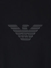Emporio Armani Black T-Shirts & Polos — Topwear