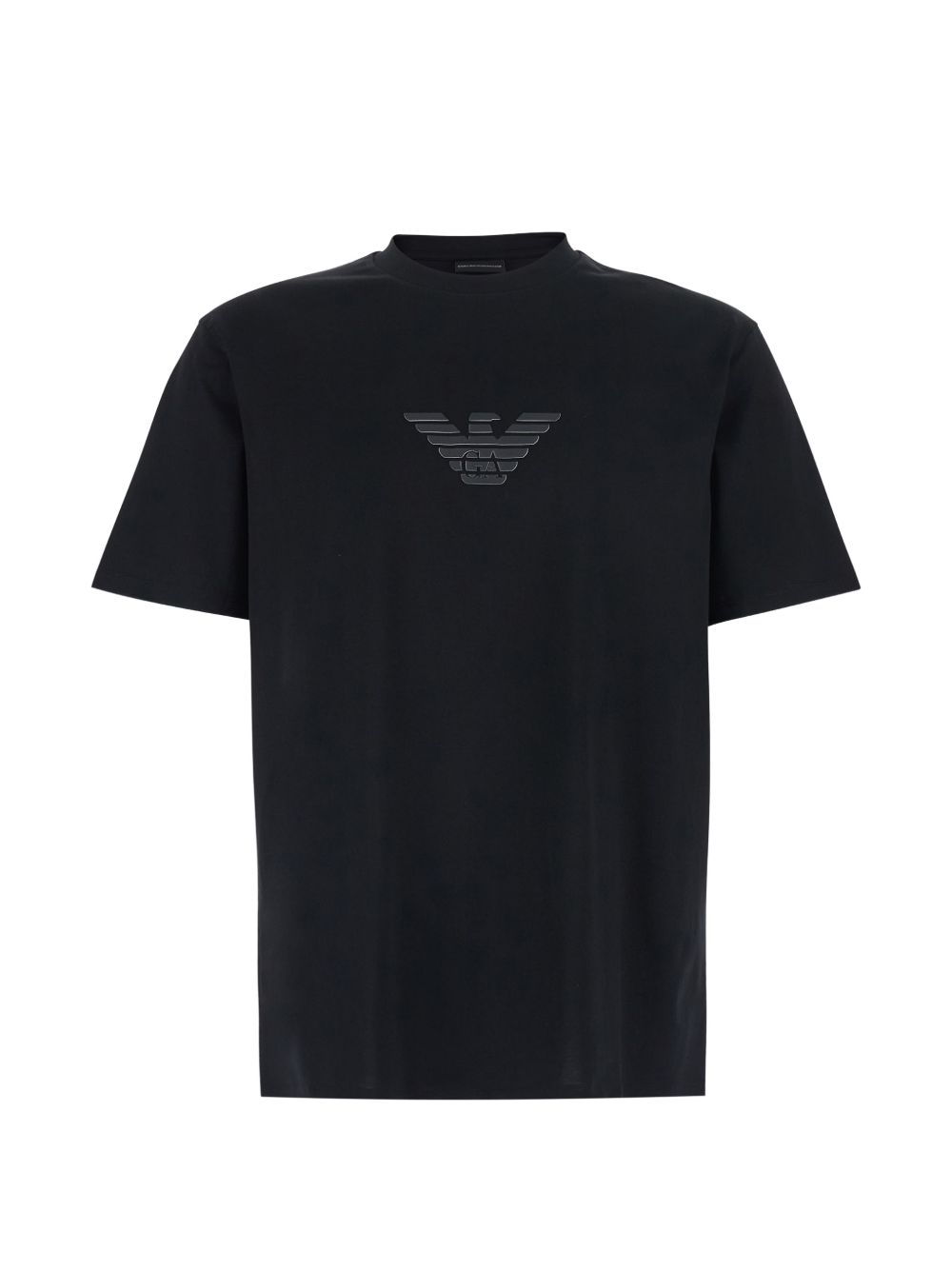 Emporio Armani Black T-Shirts & Polos — Topwear