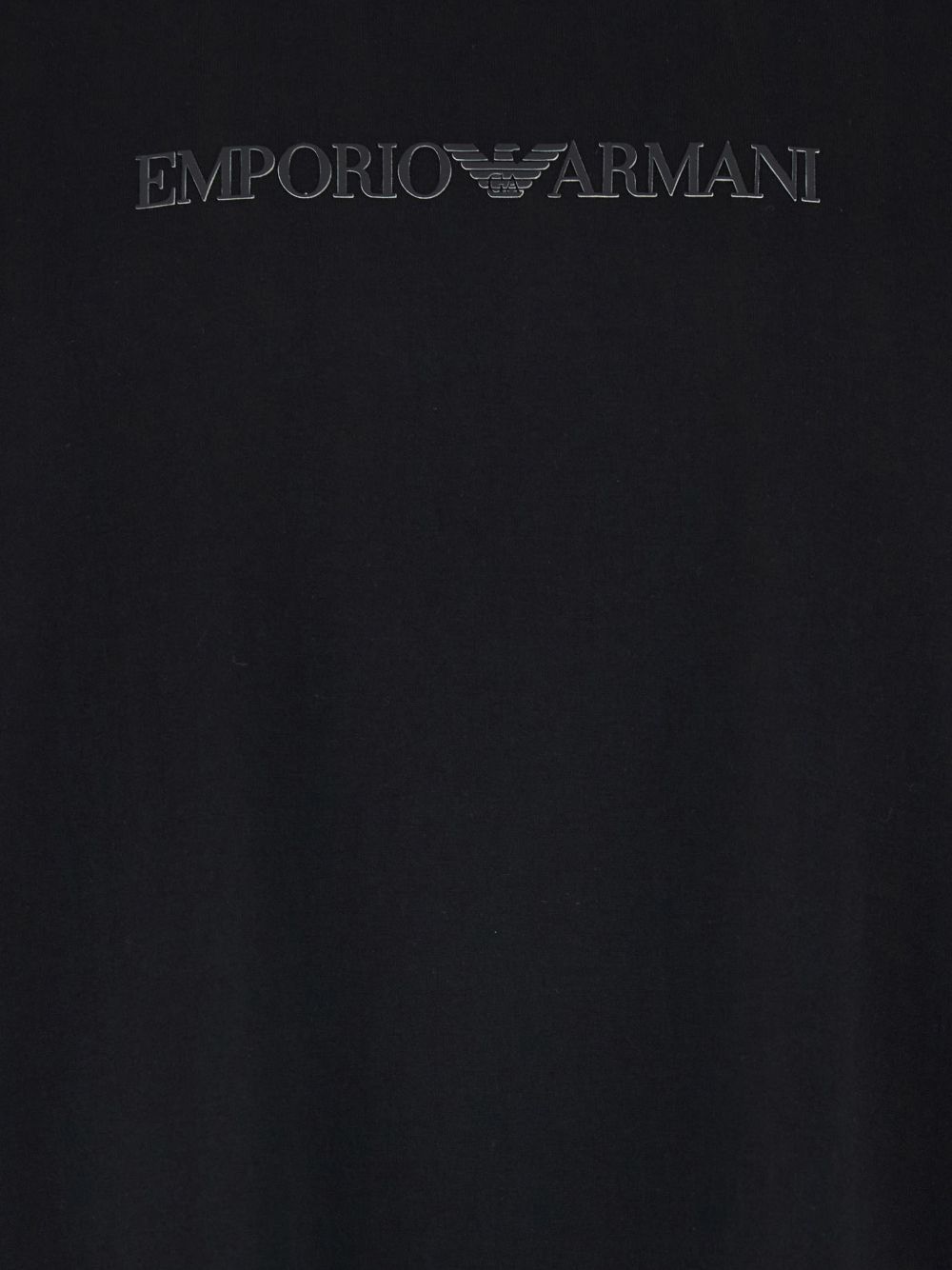 Emporio Armani Black T-Shirts & Polos — Topwear