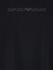 Emporio Armani Black T-Shirts & Polos — Topwear
