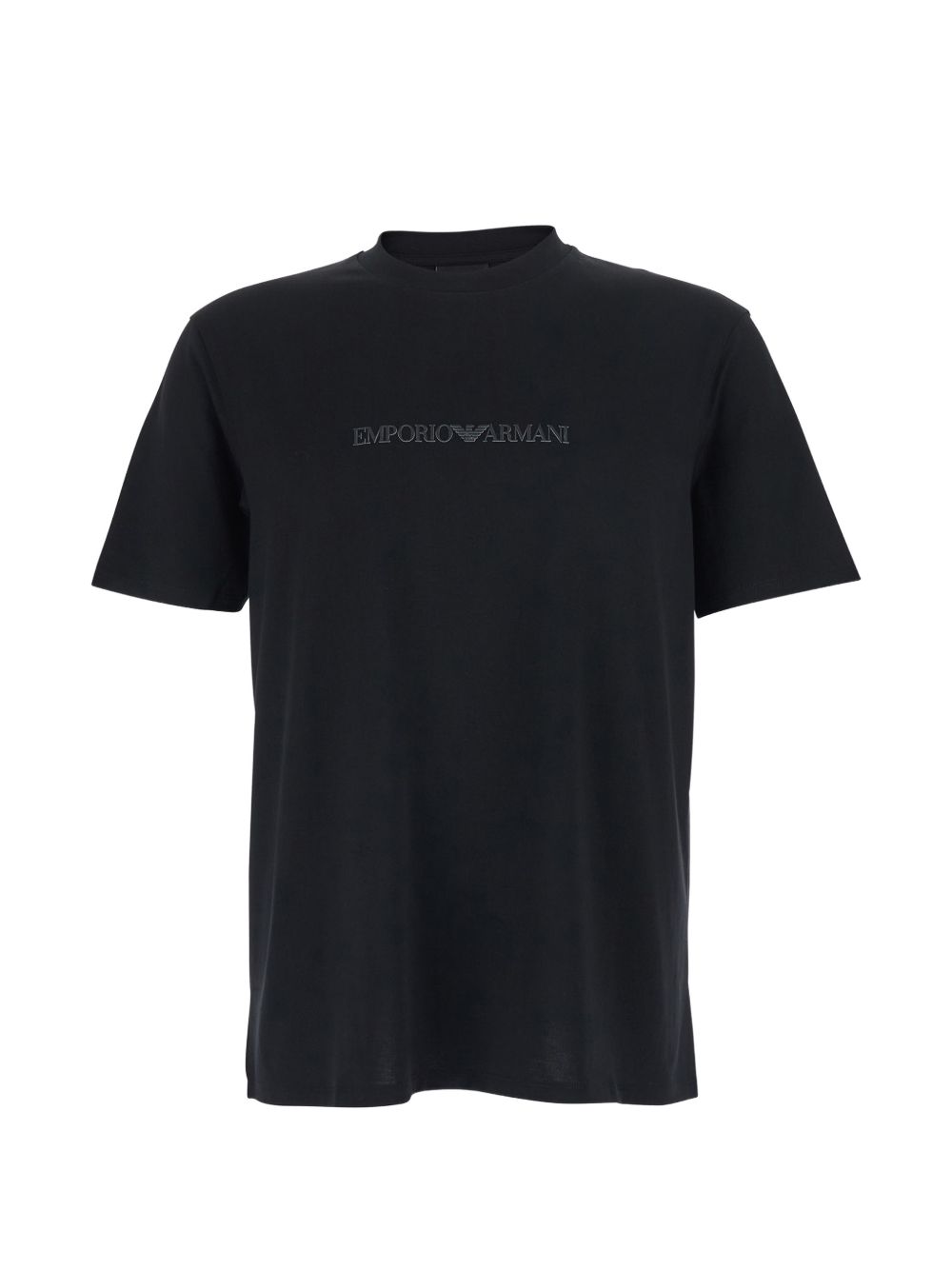 Emporio Armani Black T-Shirts & Polos — Topwear