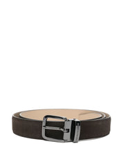 EMPORIO ARMANI EXCLUSIVE Belts — Brown Leather Buckle