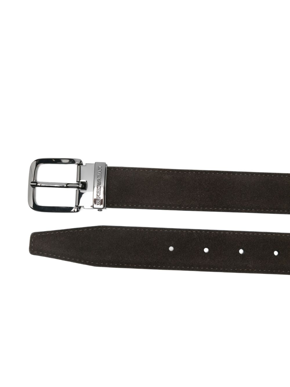 EMPORIO ARMANI EXCLUSIVE Belts — Brown Leather Buckle