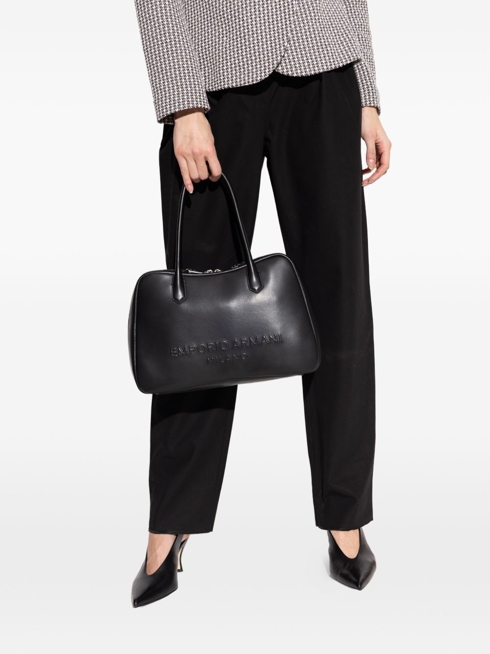 Emporio Armani Shoulder Bag — Black Top Handle, €1,090