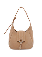 Hogan Shoulder Bags — Beige Mini Hobo | Hogan