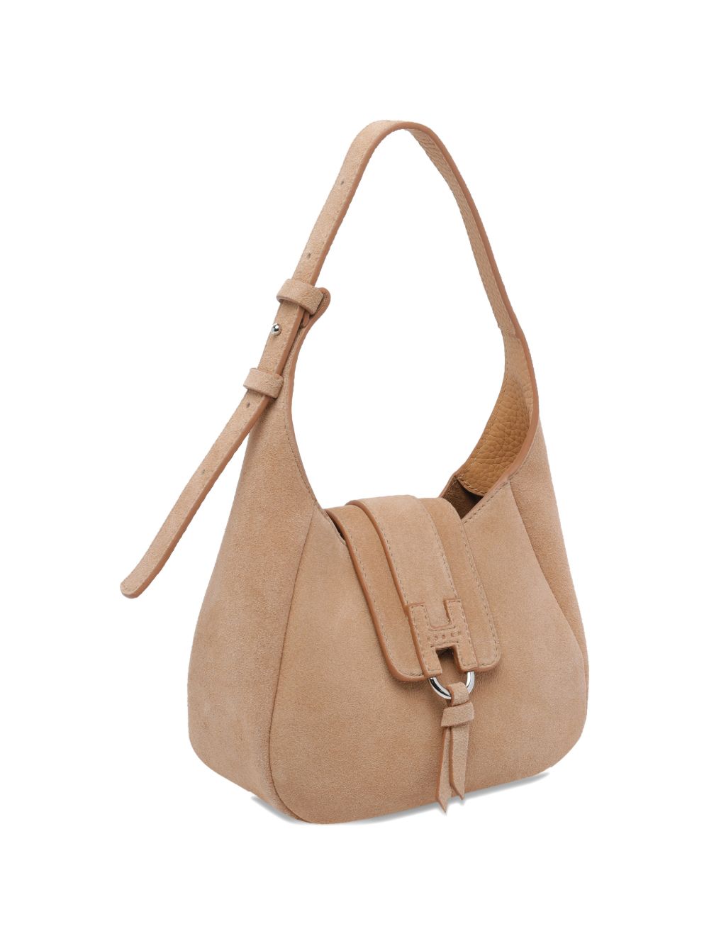 Hogan Shoulder Bags — Beige Mini Hobo | Hogan