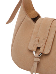 Hogan Shoulder Bags — Beige Mini Hobo | Hogan