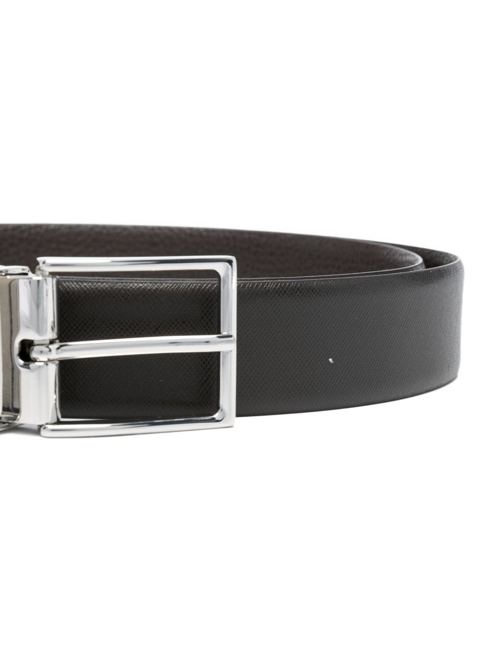 EMPORIO ARMANI EXCLUSIVE Belts Brown — Reversible Leather