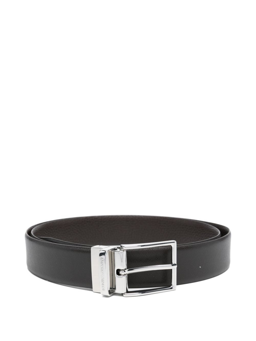 EMPORIO ARMANI EXCLUSIVE Belts Brown — Reversible Leather