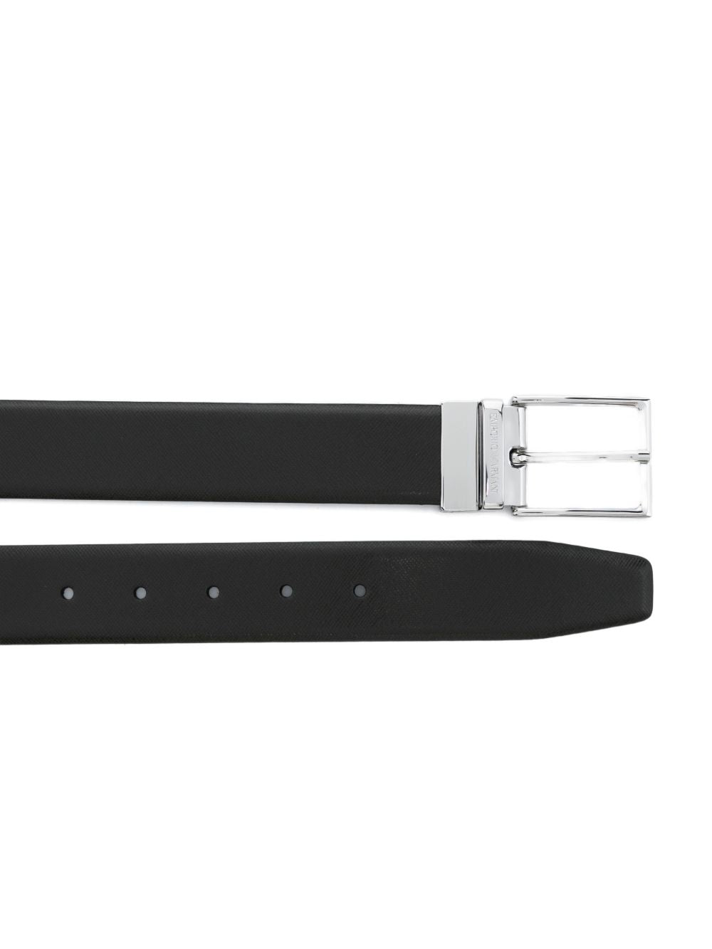 EMPORIO ARMANI EXCLUSIVE Belts Brown — Reversible Leather