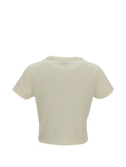 Maison Kitsuné Beige Logo T-Shirt — Topwear for Women