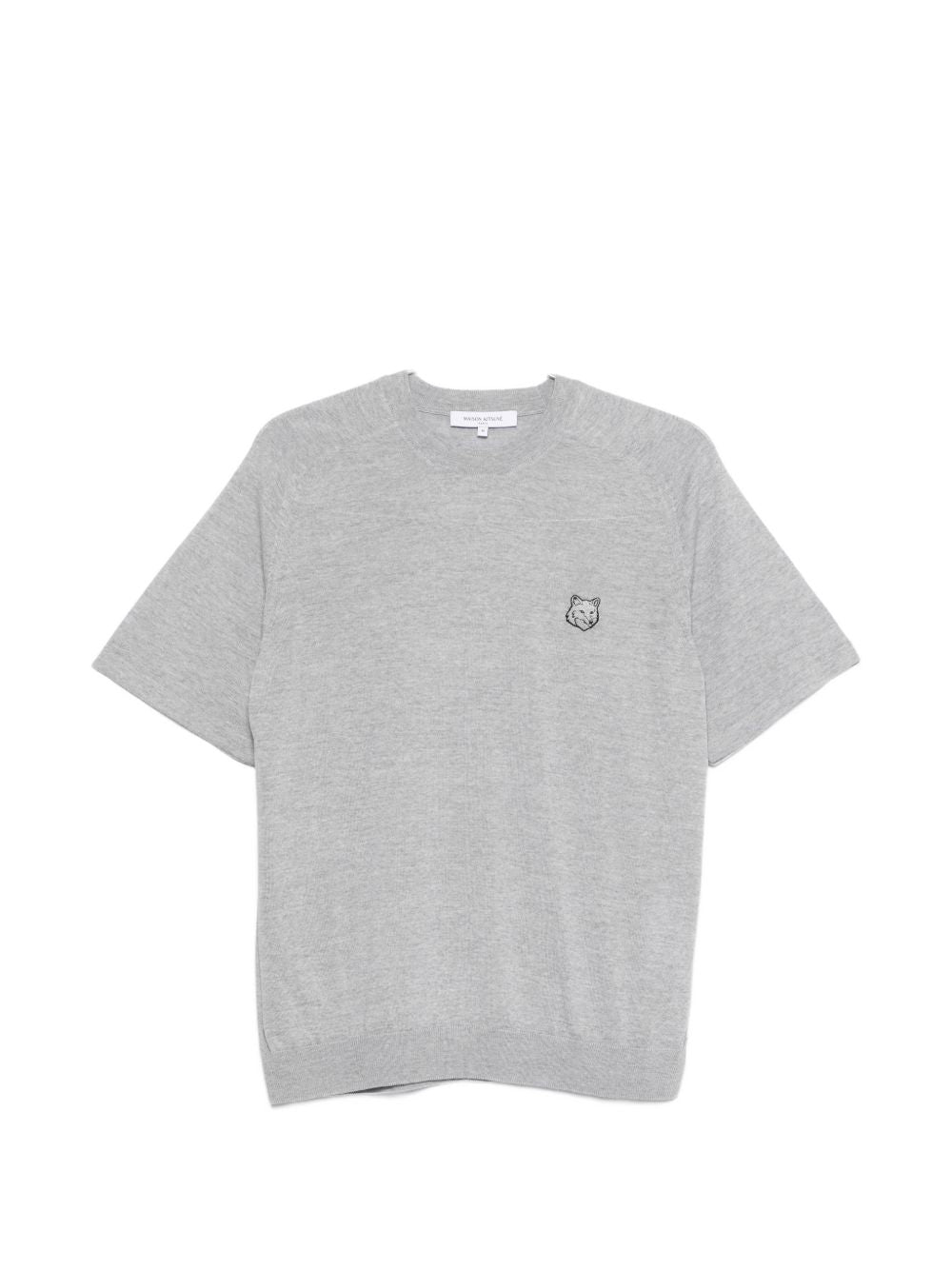 Maison Kitsuné Sweaters — Light Grey Fox Head Jumper