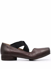 Uma Wang Flat Shoes — Brown Leather Ballet Flats