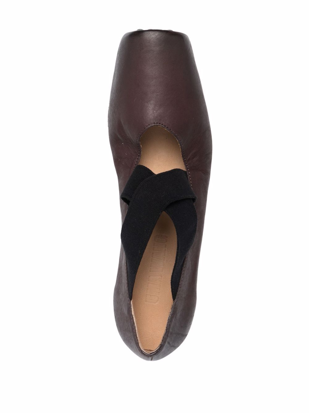 Uma Wang Flat Shoes — Brown Leather Ballet Flats