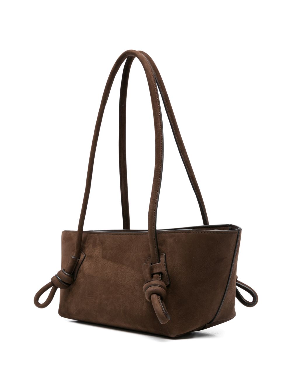 Hereu Brown Fleca Leather Shoulder Bag — New In