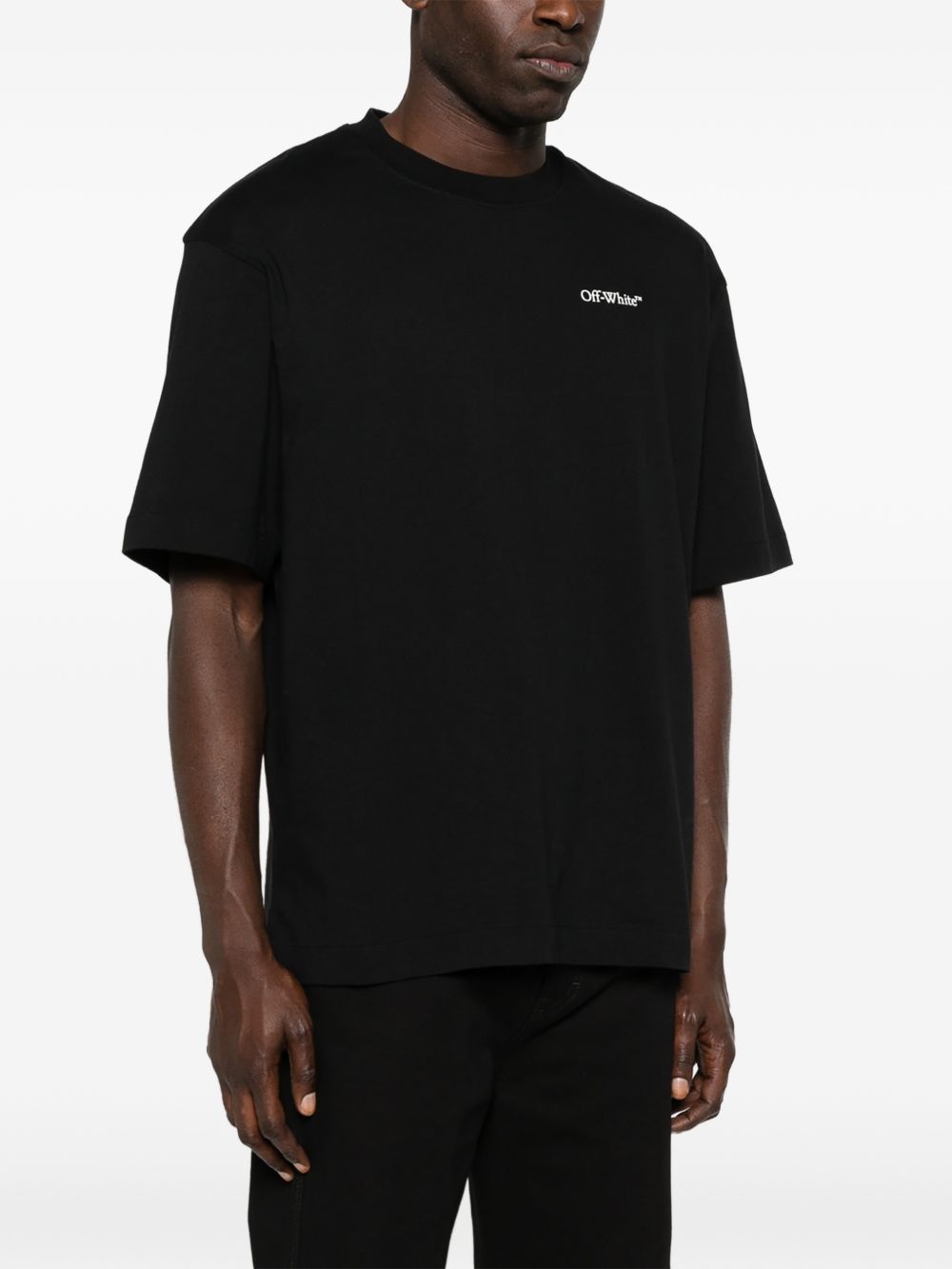 Off White T-Shirts & Polos — Black Topwear Collection