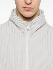HOMME PLISSE' ISSEY MIYAKE Shirts — Light Grey Plissee