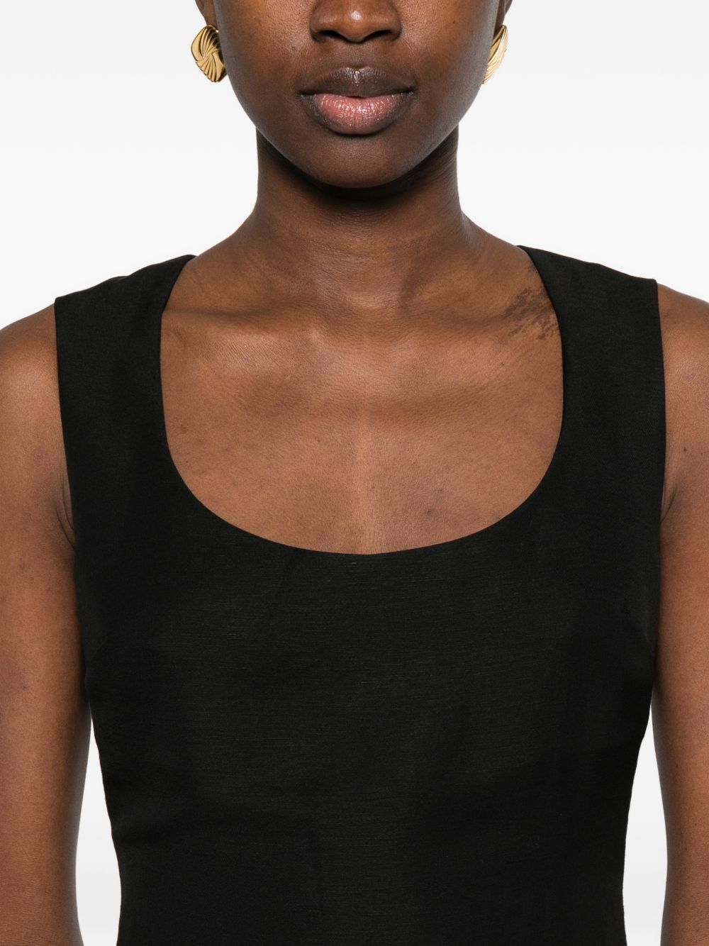 JACQUEMUS Black Dresses — La Robe Tablier Long Dress