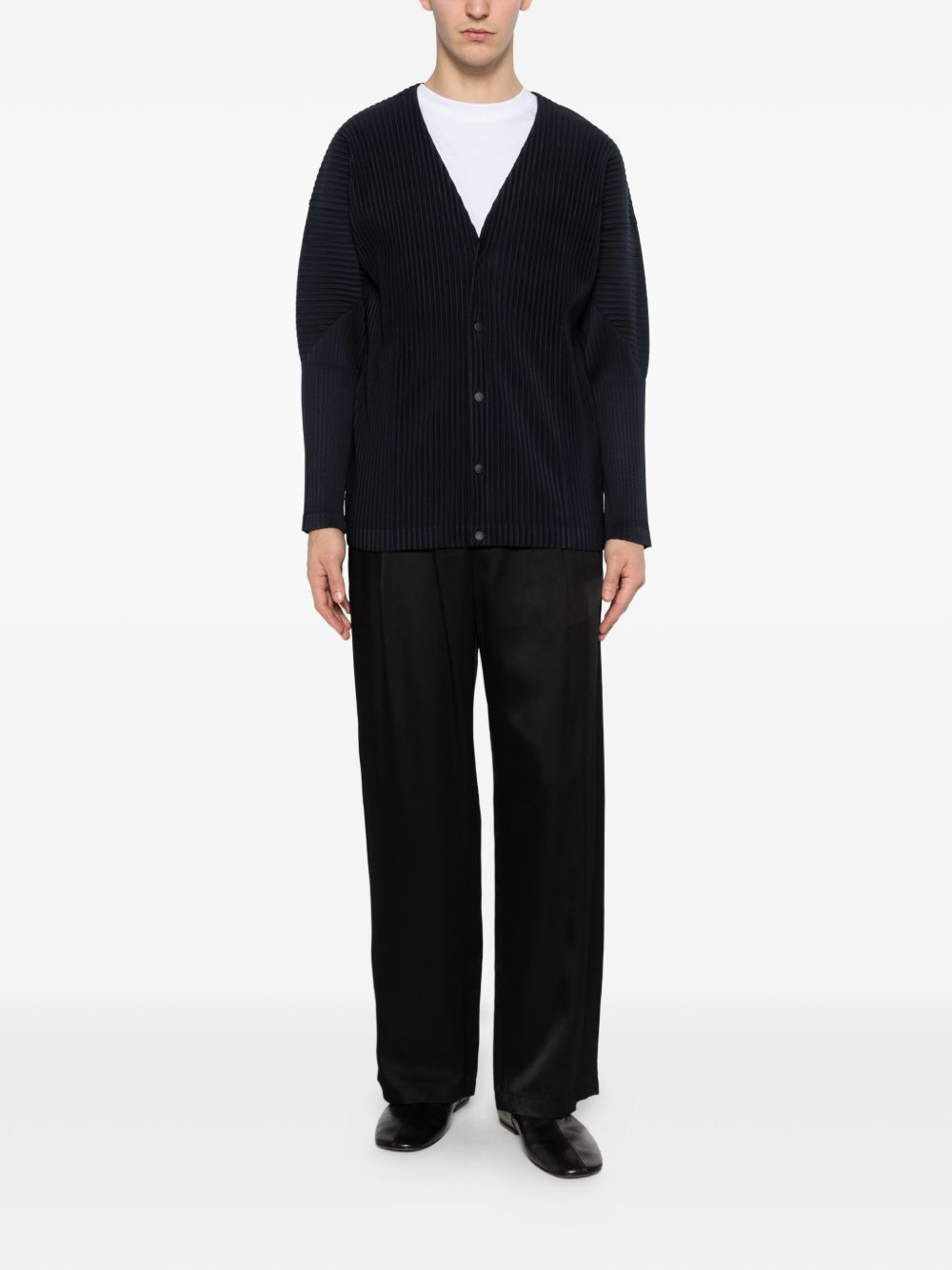 HOMME PLISSE' ISSEY MIYAKE Blue Sweater Cardigan